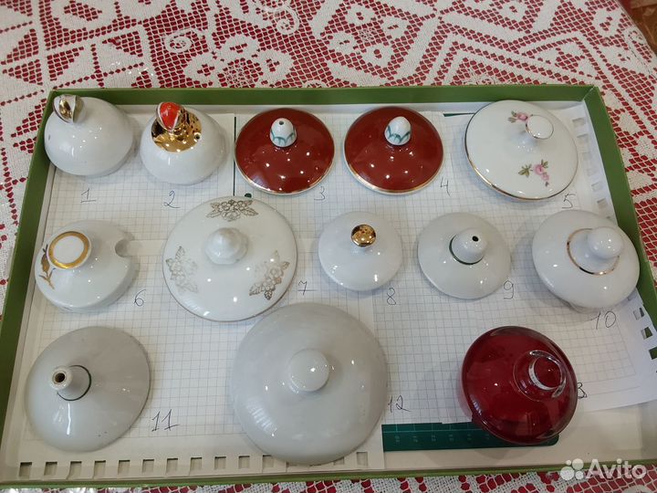 Крышки для чайника сахарницы лфз ГДР дфз графина