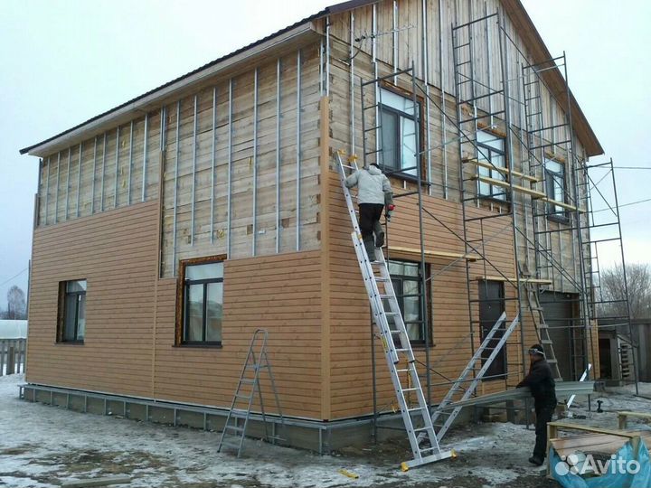 Фасадные работы сайдинг панели