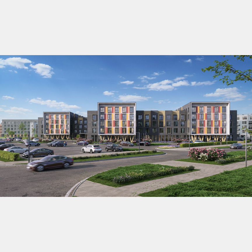 3-к. квартира, 69,2 м², 1/5 эт.