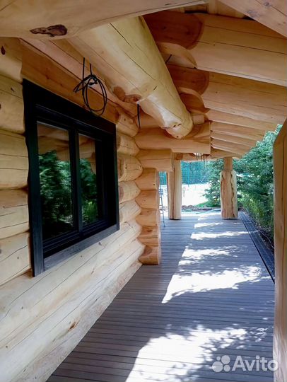 Сруб дома Дом под ключ 9,6 х 13,2 Кедр+Лиственница