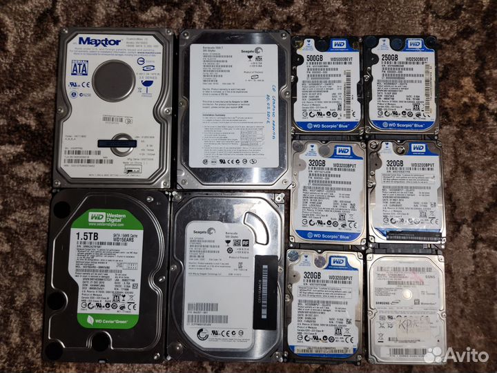 Жесткие диски 3.5 и 2.5 неисправные