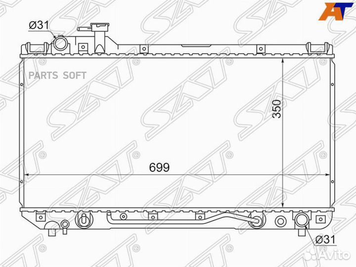 Радиатор Toyota RAV4 (XA10) 94-98
