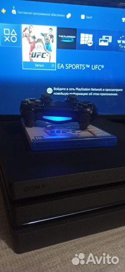 Sony PlayStation 4 pro 1tb + диск UFC