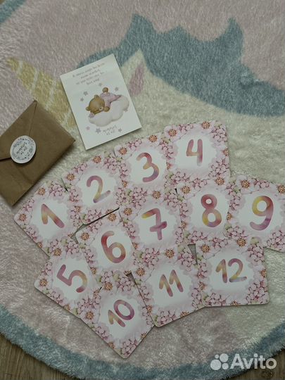 Карточки для фотосессии новорожденных