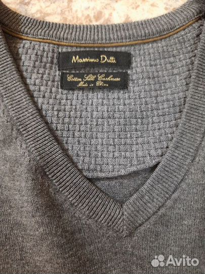 Massimo dutti джемпер 44 хлопок шелк кашемир