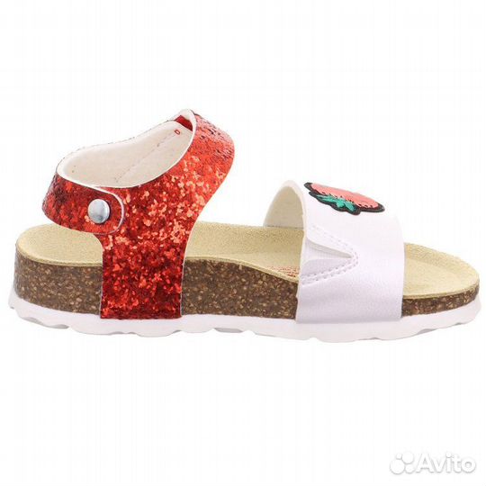 Сандалии Superfit fussbet (белый с красным), р. 30