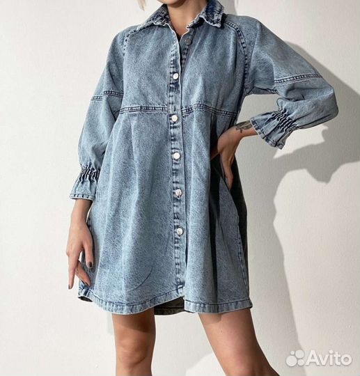 Джинсовое платье