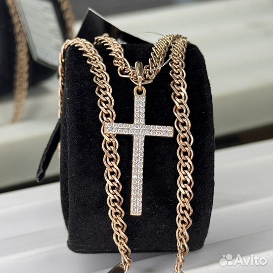 Золотой крестик женский 585 золото