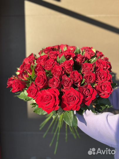 Цветы букеты 101 роза