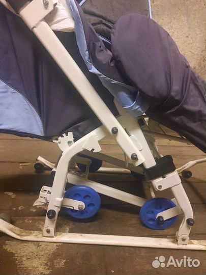 Детские санки-коляска