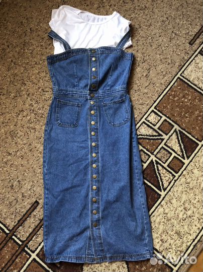 Джинсовый сарафан женский