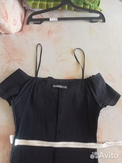 Стильное чёрное платье 44 р-р