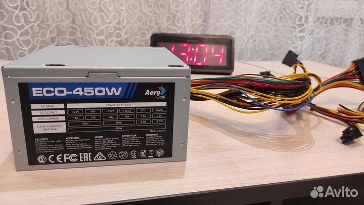 Блок питания AeroCool ECO 450W