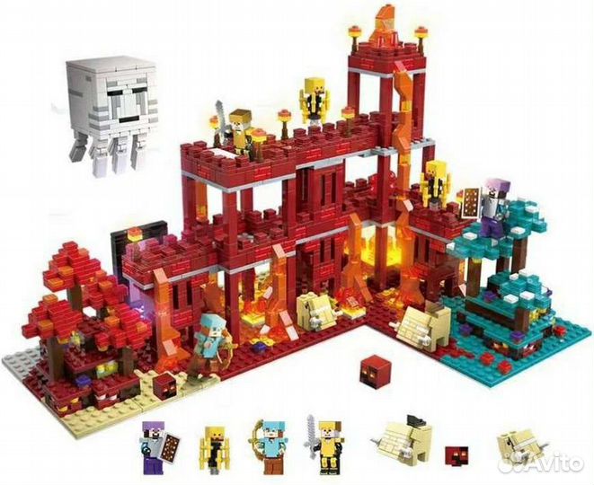 Конструктор My World Лавовая деревня