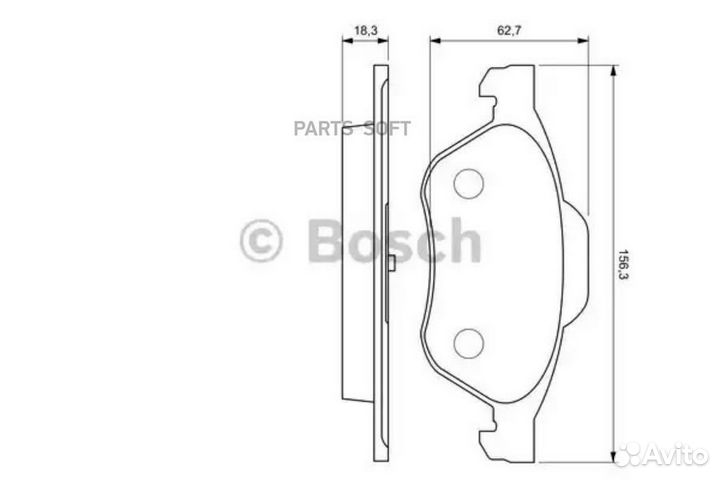 Bosch 0986494034 0 986 494 034 962 00FDB1440 колод