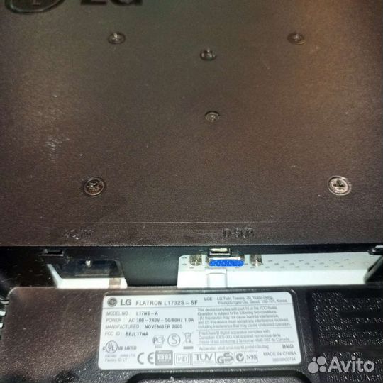 Монитор LG flatron 1732s