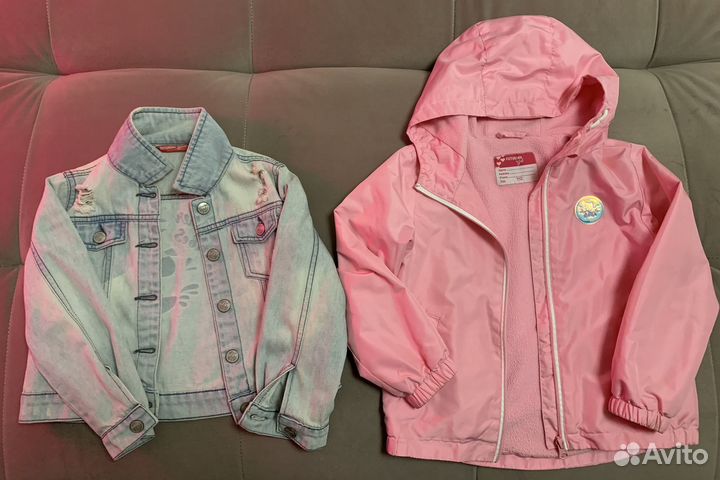 Ветровка и джинсовая курка 110