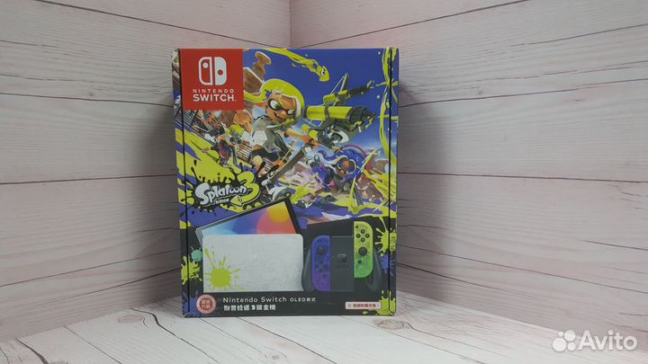 Nintendo Switch Oled Splatoon 3 + 256Gb Прошитая