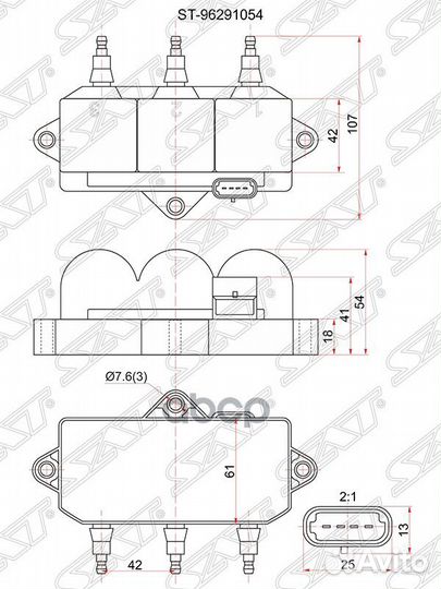 Катушка зажигания general motors spark/matiz M250