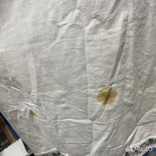 Платье старинное ручная вышивка хлопок лен