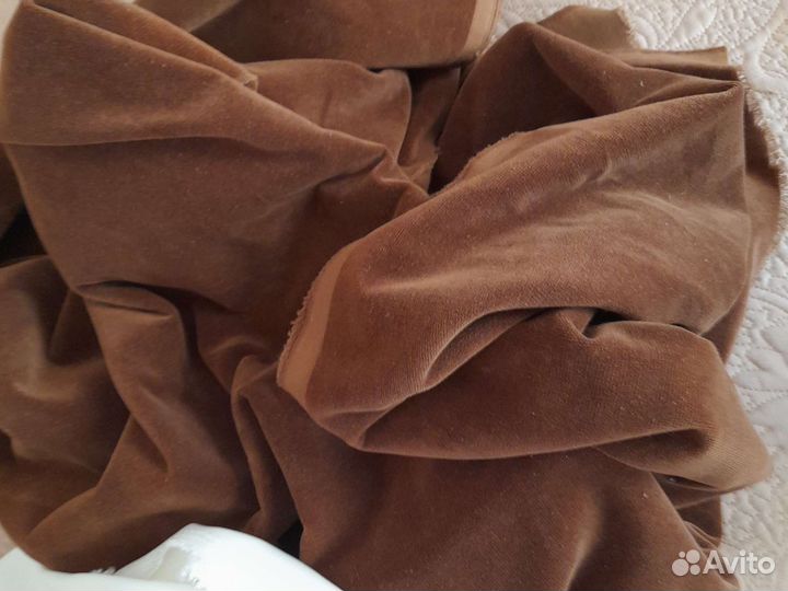 Отрез ткани бархат и креп