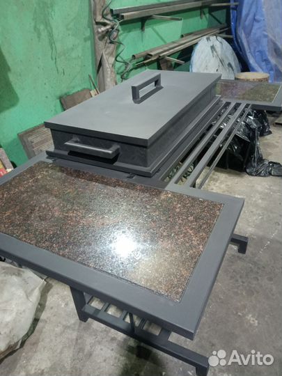 Мангал лофт с 2 полками