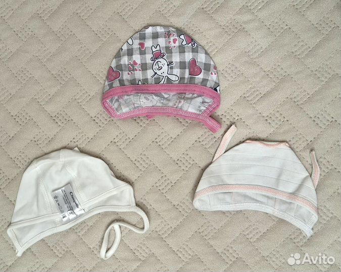 Шапочки для новорожденных