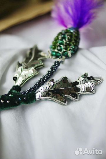 Брошь Чертополох