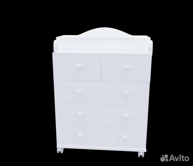 Кроватка для новорожденных и комод новые