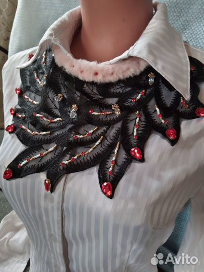 Продам кружевные воротнички с отделкой