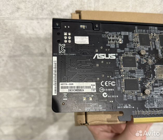 Видеокарта asus HD7770 2gb