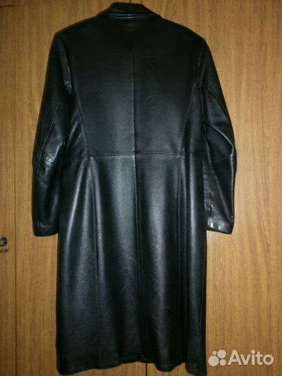 Плащ (тренч) из натуральной кожи
