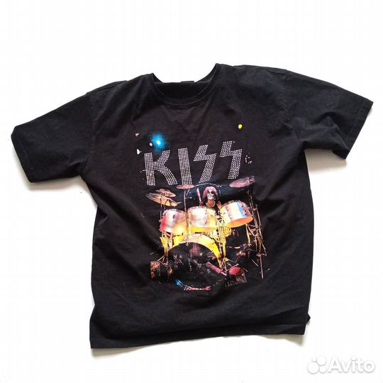 Футболка Kiss Afliction sematery y2k type