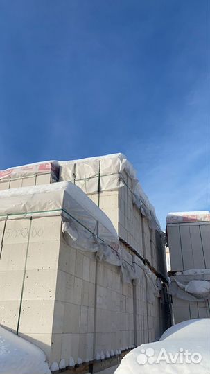 Газобетонные блоки 600*200*250 Д500