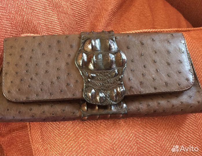 Nancy Gonzales клатч крокодил страус