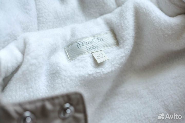 Mansita Комбинезон Tiny 62-68 темно-кремовый
