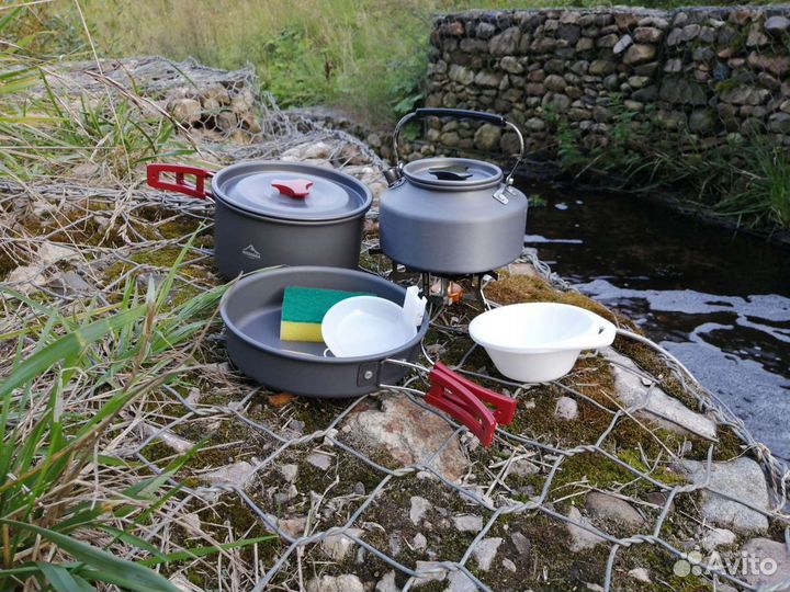 Складной Набор Туристической Посуды Доставка по РФ