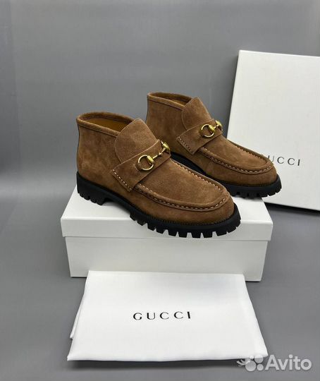 Высокие Лоферы / Ботинки Gucci Размеры 36-40