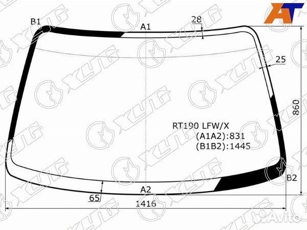 Стекло лобовое toyota carina E