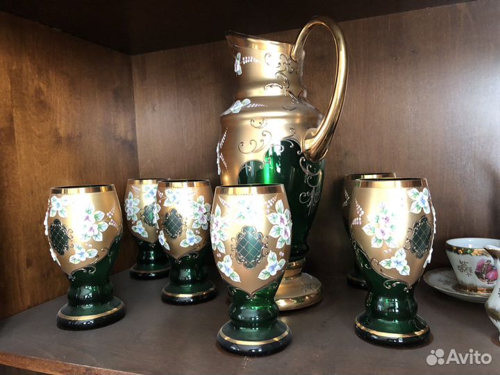 Графин и бокалы Богемия, Чехия