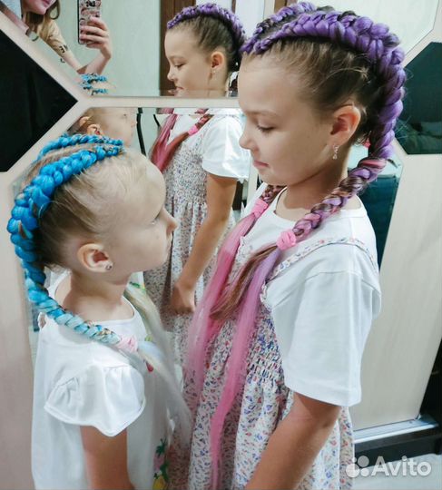 Косы с канекалоном, афролоконы