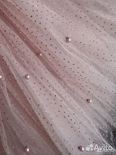 Платье с бусинами (80-86р.)