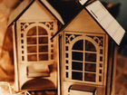 Домики деревянные 2 шт декор