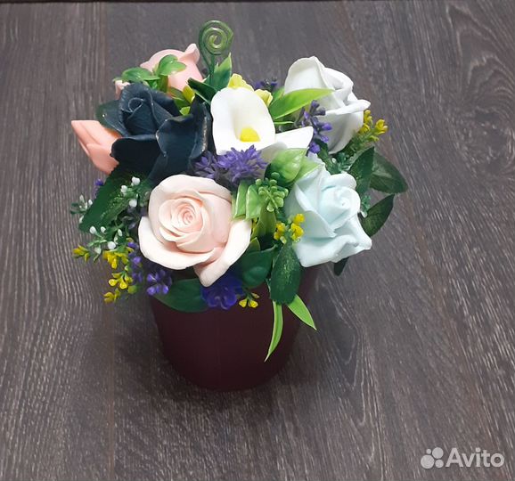 Букет цветов из мыла