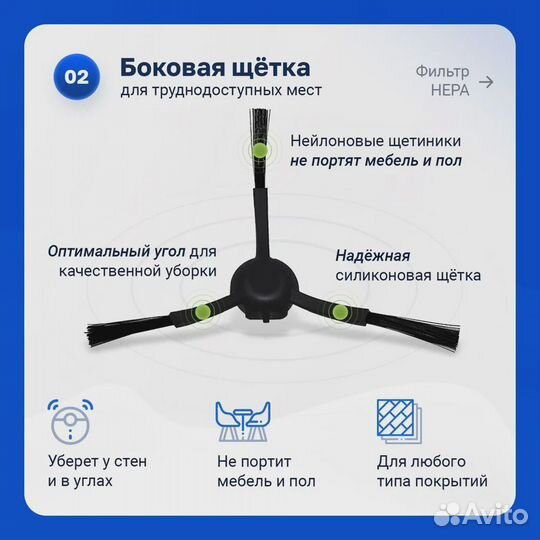 Комплект фильтров и щеток для робота пылесоса Dre