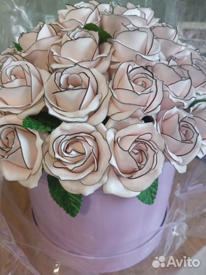 Букет из мыльных роз