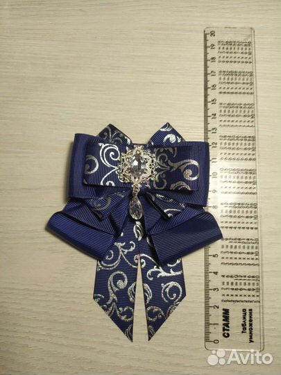 Брошь-галстук школьная для девочек