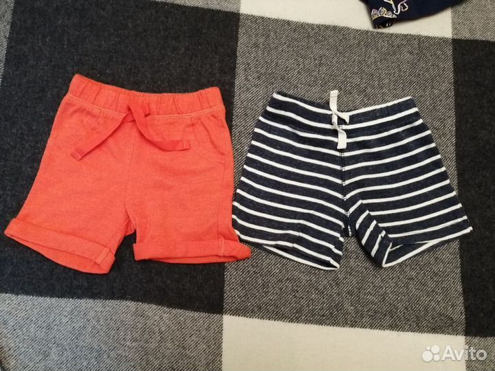 Летние шорты из хлопка для мальчика 9-12 месяцев