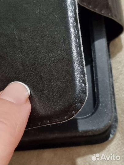 Чехол Кожа натур.-книжка для мобильного на магните