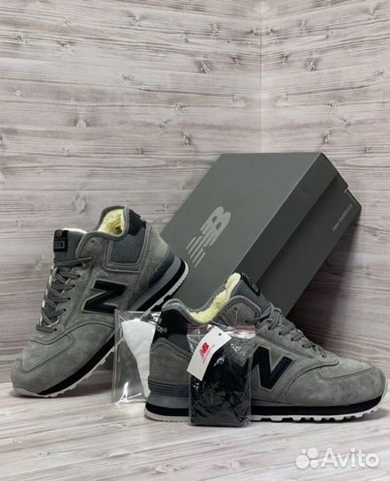 Зимние ботинки New Balance 574 Premium. Высокие